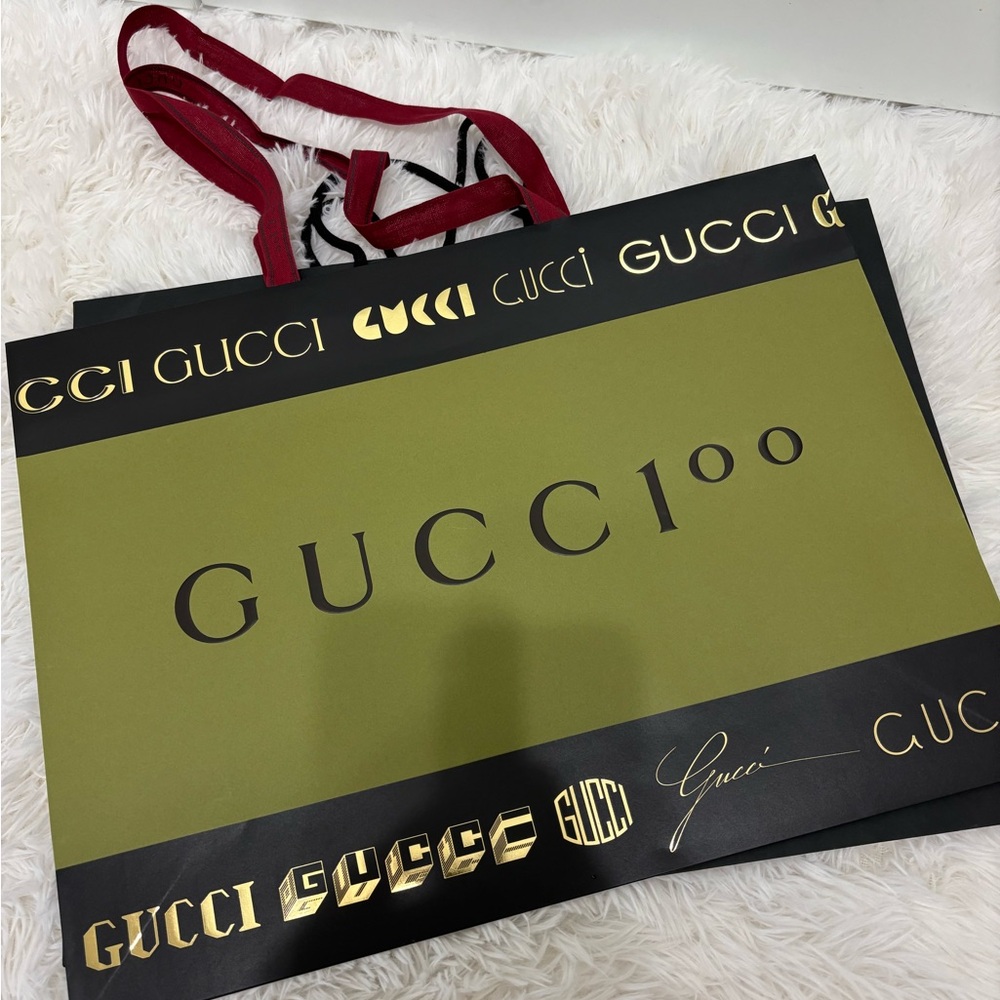 Authentic Gucci and Dior, Prada Paper Shopping Bags